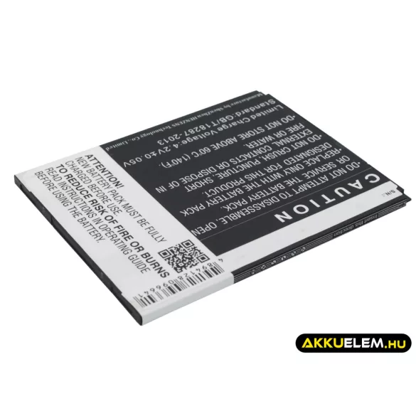 Utángyártott KAZAM mobil Li-Polymer akkumulátor 3.7V 2600mAh KXX60, KXX60-FHABC009886 - CameronSino