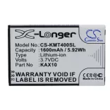 Utángyártott KAZAM mobil Li-ion akkumulátor 3.7V 1600mAh KAX10, KAX10MXJAK038738 - CameronSino