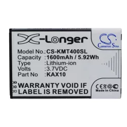   Utángyártott KAZAM mobil Li-ion akkumulátor 3.7V 1600mAh KAX10, KAX10MXJAK038738 - CameronSino