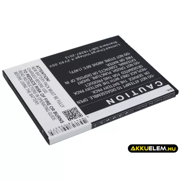 Utángyártott KAZAM mobil Li-ion akkumulátor 3.7V 2600mAh KAX55, KAX55-BKBAK007752 - CameronSino