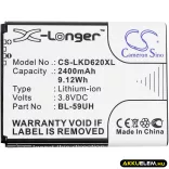 Utángyártott LG mobil Li-ion akkumulátor 3.8V 2400mAh BL-59UH, EAC62258801 - CameronSino