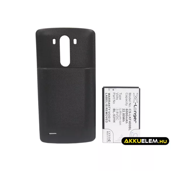Utángyártott LG mobil Li-ion akkumulátor 3.8V 6000mAh BL-53YH - CameronSino