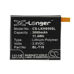   Utángyártott LG mobil Li-Polymer akkumulátor 3.8V 3000mAh BL-T16, EAC62718201 - CameronSino