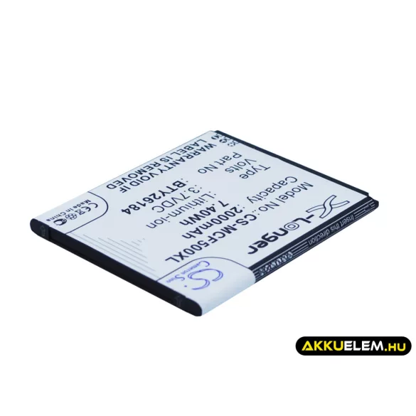 Utángyártott Mobistel mobil Li-ion akkumulátor 3.7V 2000mAh BTY26184, BTY26184Mobistel/STD - CameronSino