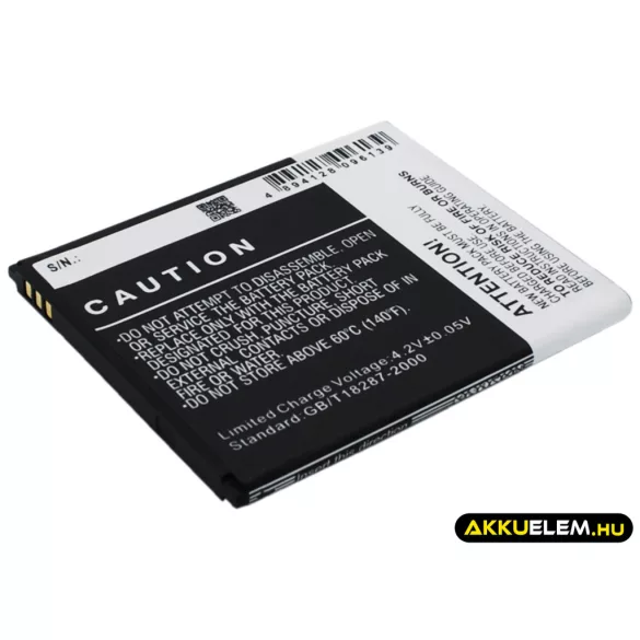 Utángyártott Mobistel mobil Li-ion akkumulátor 3.7V 2000mAh BTY26182, BTY26182Mobistel/STD - CameronSino