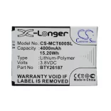 Utángyártott Mobistel mobil Li-Polymer akkumulátor 3.8V 4000mAh BTY26187, BTY26187Mobistel/STD - CameronSino