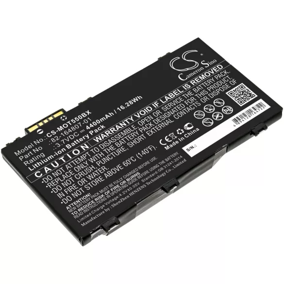 Utángyártott Zebra Vonalkód szkenner Li-ion akkumulátor 3.7V 4400mAh BTRY-RF85-44MA1-01, BTRY-TC55-29MA1-01 - CameronSino