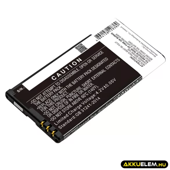 Utángyártott Microsoft mobil Li-ion akkumulátor 3.7V 1800mAh BL-5H - CameronSino