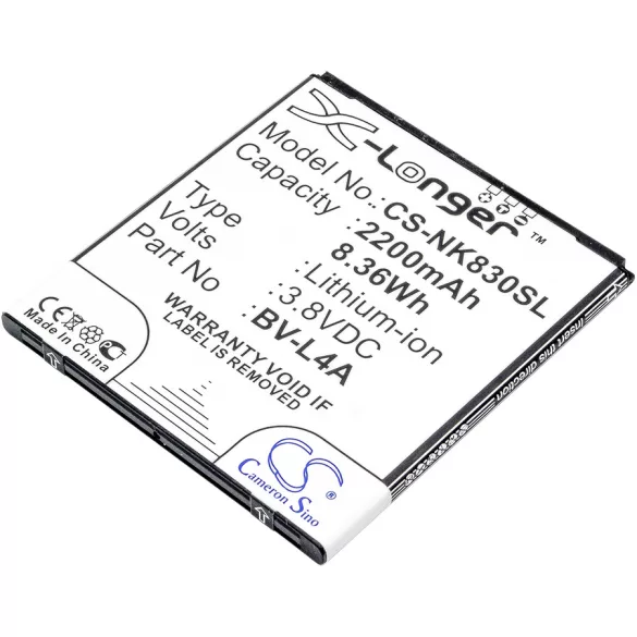Utángyártott Microsoft mobil Li-ion akkumulátor 3.8V 2200mAh - CameronSino