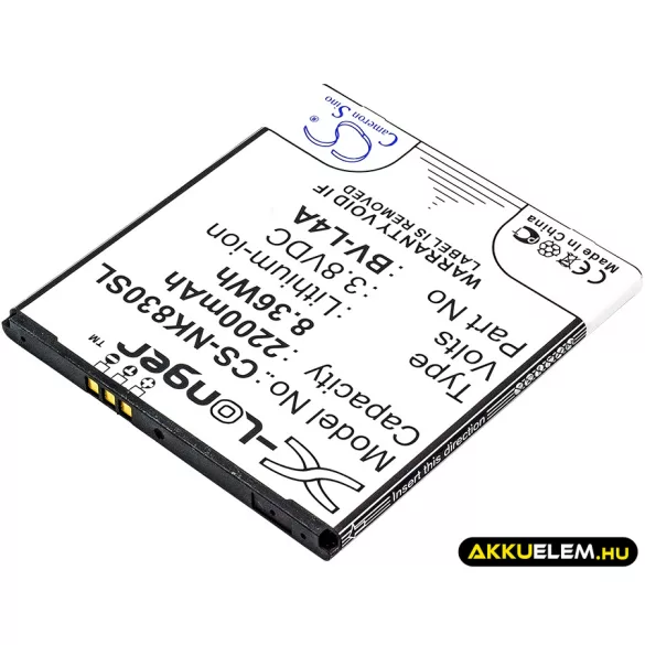 Utángyártott Microsoft mobil Li-ion akkumulátor 3.8V 2200mAh - CameronSino
