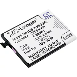   Utángyártott Nokia mobil Li-ion akkumulátor 3.8V 2200mAh BV-5QW - CameronSino