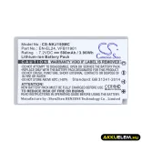 Utángyártott NiKon Kamera Li-ion akkumulátor 7.2V 500mAh EN-EL24, VFB11901 - CameronSino