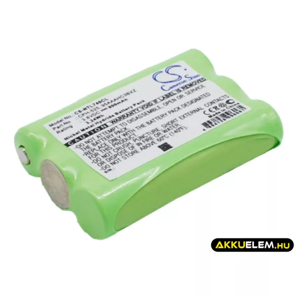 Utángyártott Nortel Vezeték nélküli telefon Ni-MH akkumulátor 3.6V 900mAh NT8B45AH, CPH-525 - CameronSino