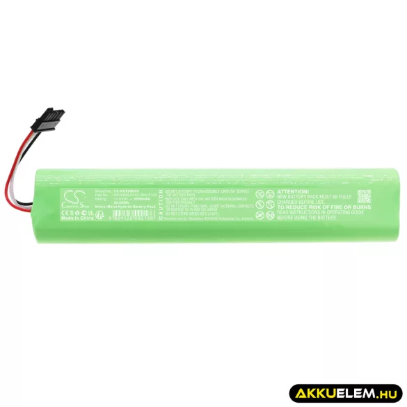 Utángyártott Neato porszívó Ni-MH akkumulátor 12V 3000mAh NX3000SCx10, 945-0129 - CameronSino