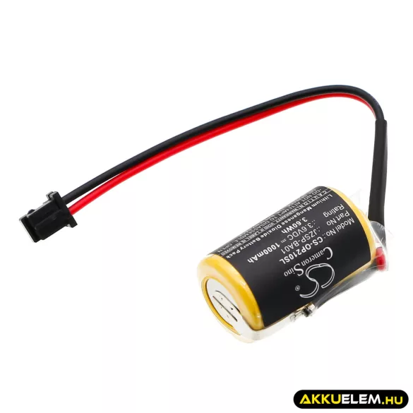Utángyártott Omron PLC Li-MnO2 elem 3.6V 1000mAh JZSP-BA01, JZSP-BA01-1 - CameronSino