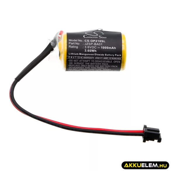 Utángyártott Omron PLC Li-MnO2 elem 3.6V 1000mAh JZSP-BA01, JZSP-BA01-1 - CameronSino