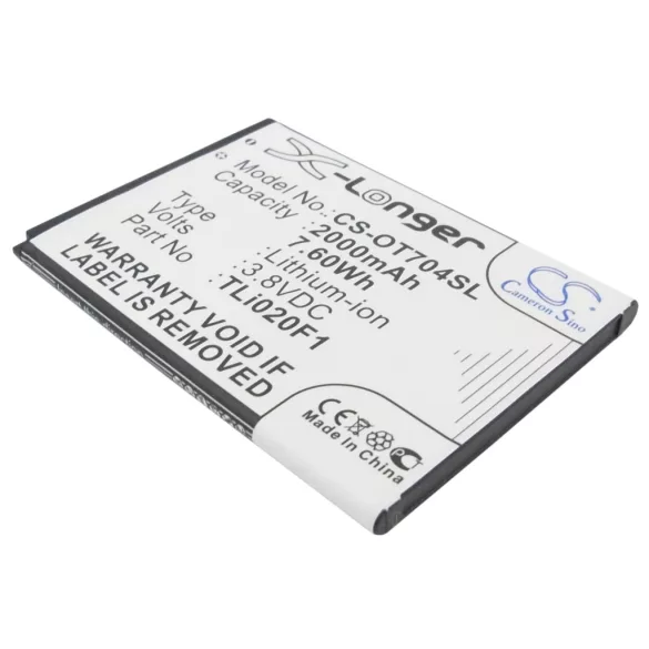Utángyártott Orange mobil Li-ion akkumulátor 3.8V 2000mAh - CameronSino