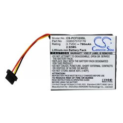   Utángyártott Pioneer GPS Li-ion akkumulátor 3.7V 790mAh 338937010176 - CameronSino