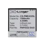 Utángyártott Prestigio mobil Li-ion akkumulátor 3.7V 1500mAh PAP4322 DUO - CameronSino