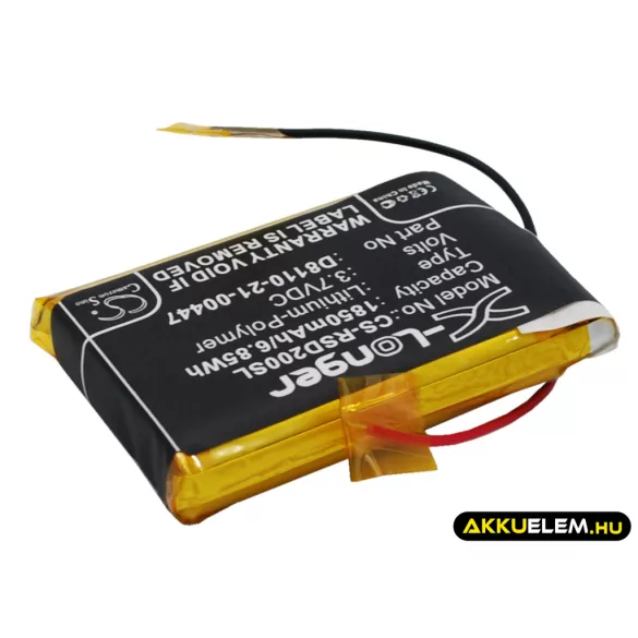 Utángyártott Roberts digitális rádió Li-Polymer akkumulátor 3.7V 1850mAh D8110-21-00447 - CameronSino