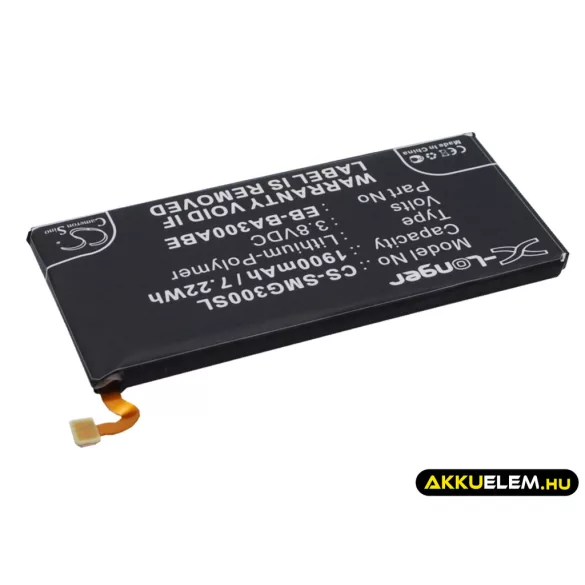 Utángyártott Samsung mobil Li-Polymer akkumulátor 3.8V 1900mAh EB-BA300ABE, GH43-04381A - CameronSino