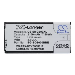   Utángyártott Samsung mobil Li-ion akkumulátor 3.85V 2100mAh EG-BG800BBE, EB-BG800BBE - CameronSino