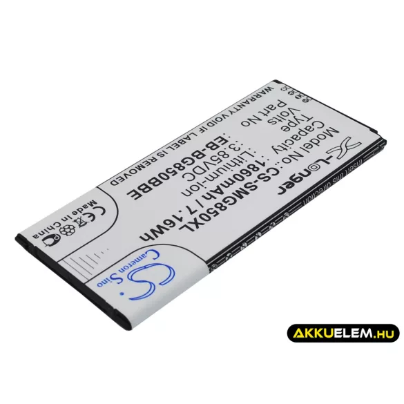 Utángyártott Samsung mobil Li-ion akkumulátor 3.85V 1860mAh EB-BG850BBE, EB-BG850BBC - CameronSino