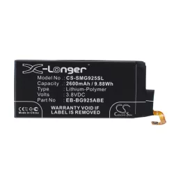   Utángyártott Samsung mobil Li-Polymer akkumulátor 3.8V 2600mAh EB-BG925ABE, GH43-04420A - CameronSino