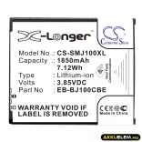 Utángyártott Samsung mobil Li-ion akkumulátor 3.85V 1850mAh EB-BJ100CBE, EB-BJ100CBZ X-hosszabb támogatás NFC-vel - CameronSino