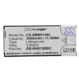 Utángyártott Samsung mobil Li-ion akkumulátor 3.8V 3000mAh EB-BN915BBC, EB-BN915BBE X-hosszabb támogatás NFC-vel - CameronSino