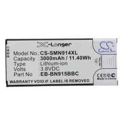   Utángyártott Samsung mobil Li-ion akkumulátor 3.8V 3000mAh EB-BN915BBC, EB-BN915BBE X-hosszabb támogatás NFC-vel - CameronSino