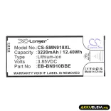 Utángyártott Samsung mobil Li-ion akkumulátor 3.85V 3220mAh EB-BN910BBE - CameronSino