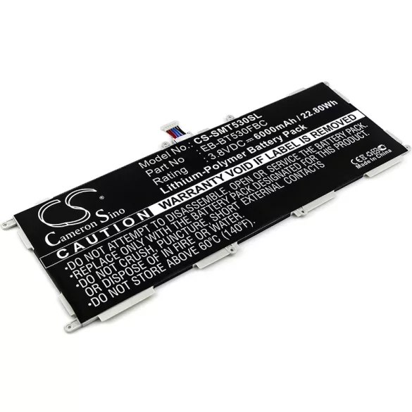 Utángyártott Samsung Tablet Li-Polymer akkumulátor 3.8V 6000mAh EB-BT530FBC, EB-BT530FBU - CameronSino