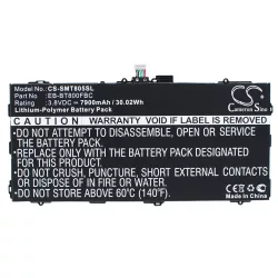   Utángyártott Samsung Tablet Li-Polymer akkumulátor 3.8V 7900mAh EB-BT800FBC, EB-BT800FBU - CameronSino