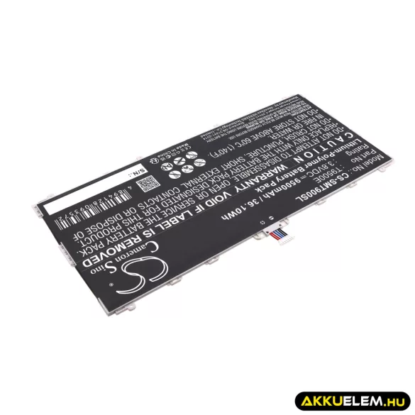 Utángyártott Samsung Tablet Li-Polymer akkumulátor 3.8V 9500mAh T9500E - CameronSino