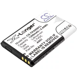  Utángyártott Poly Vezeték nélküli telefon Li-ion akkumulátor 3.7V 1200mAh  BP1709/a, 2200-86910-001 - CameronSino