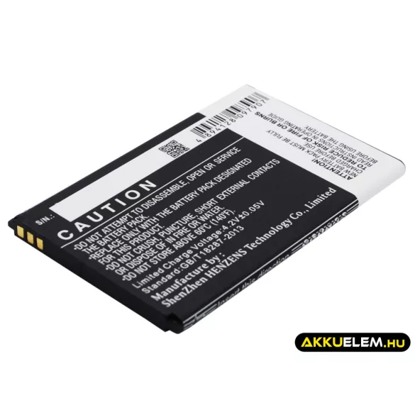Utángyártott Wiko mobil Li-ion akkumulátor 3.7V 1800mAh LENNY - CameronSino