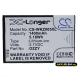 Utángyártott Wiko mobil Li-ion akkumulátor 3.7V 1400mAh OZZY - CameronSino