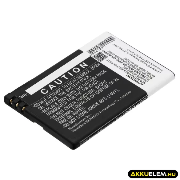 Utángyártott Hyundai mobil Li-ion akkumulátor 3.7V 1700mAh BL-6900, BP-140 - CameronSino