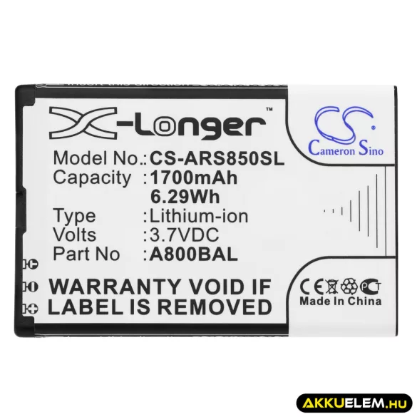 Utángyártott Hyundai mobil Li-ion akkumulátor 3.7V 1700mAh BL-6900, BP-140 - CameronSino