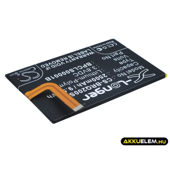 Utángyártott BlackBerry mobil Li-Polymer akkumulátor 3.8V 2500mAh BPCLS00001B, 1ICP4/59/93 - CameronSino
