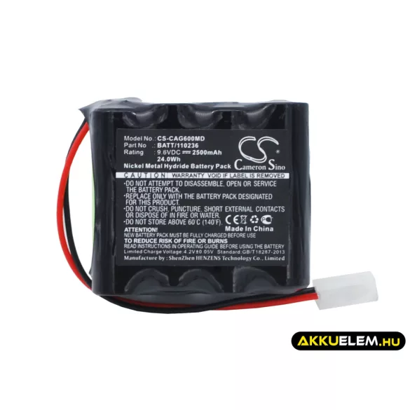 Utángyártott Cardiette Orvosi Ni-MH akkumulátor 9.6V 2500mAh 120236, 69701300 - CameronSino