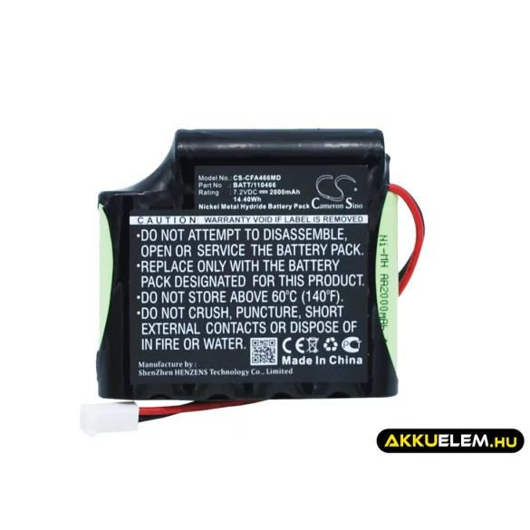 Utángyártott Stimulator Orvosi Ni-MH akkumulátor 7.2V 2000mAh - CameronSino