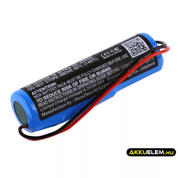 Utángyártott Croove Erősítő Li-ion akkumulátor 3.7V 2600mAh B0143KH9KG - CameronSino