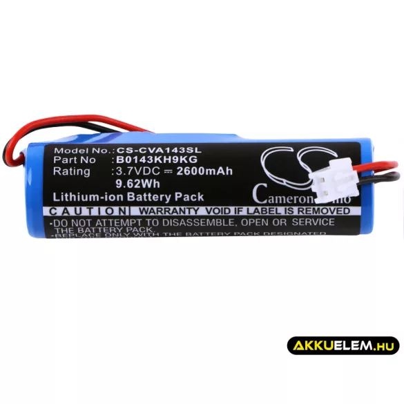 Utángyártott Croove Erősítő Li-ion akkumulátor 3.7V 2600mAh B0143KH9KG - CameronSino