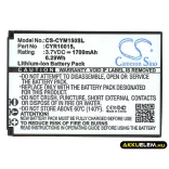 Utángyártott Cyrus mobil Li-ion akkumulátor 3.7V 1700mAh CYR10015, HE-129382 - CameronSino