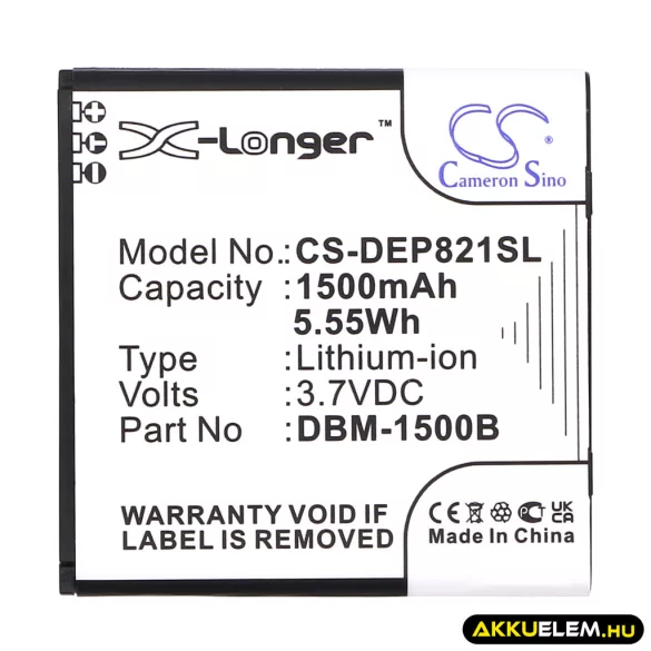 Utángyártott Doro mobil Li-ion akkumulátor 3.7V 1500mAh DBM-1500B - CameronSino