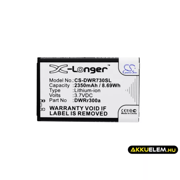 Utángyártott D-Link Hotspot Li-ion akkumulátor 3.7V 2350mAh DWRr300a, 6BT-R300A-291 - CameronSino