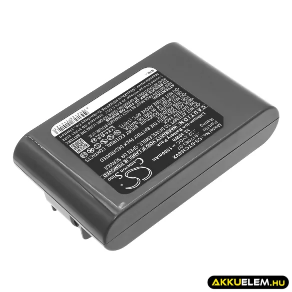 Utángyártott Dyson porszívó Li-ion akkumulátor 22.2V 1500mAh 917083-07 - CameronSino