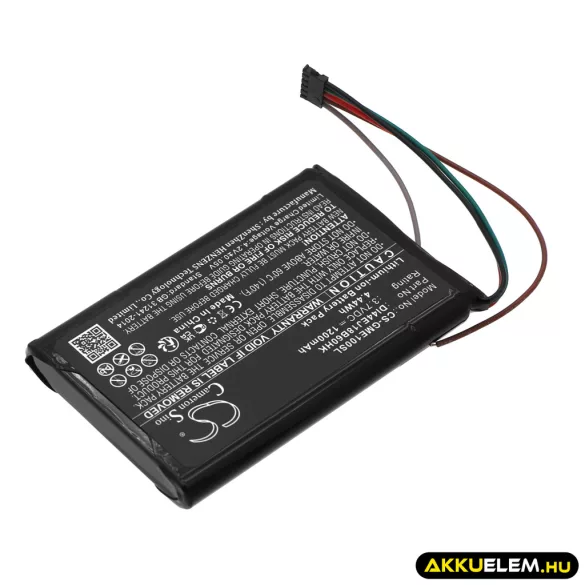 Utángyártott Garmin GPS Li-ion akkumulátor 3.7V 1200mAh DI44EJ18B60HK, 361-00035-15 - CameronSino